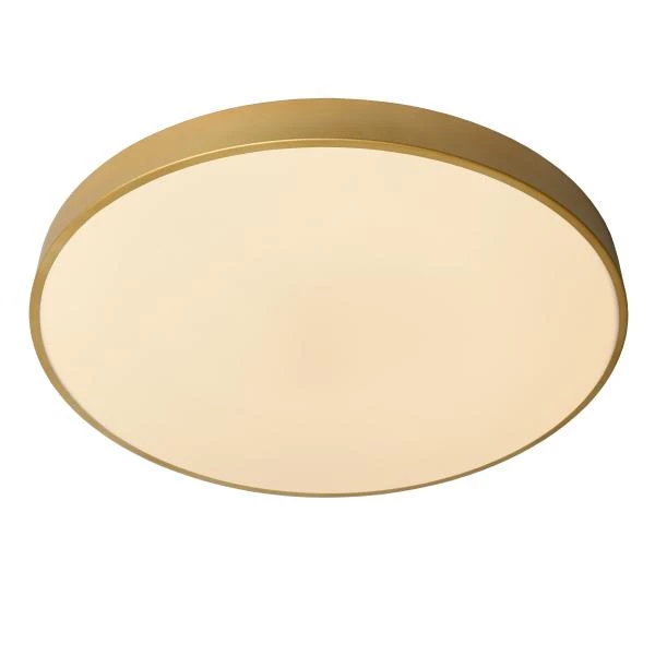 Lucide UNAR - Flush ceiling light - Ø 60 cm- LED 3 StepDim - 1x60W 2700K - Matt Gold / Brass - detail 1